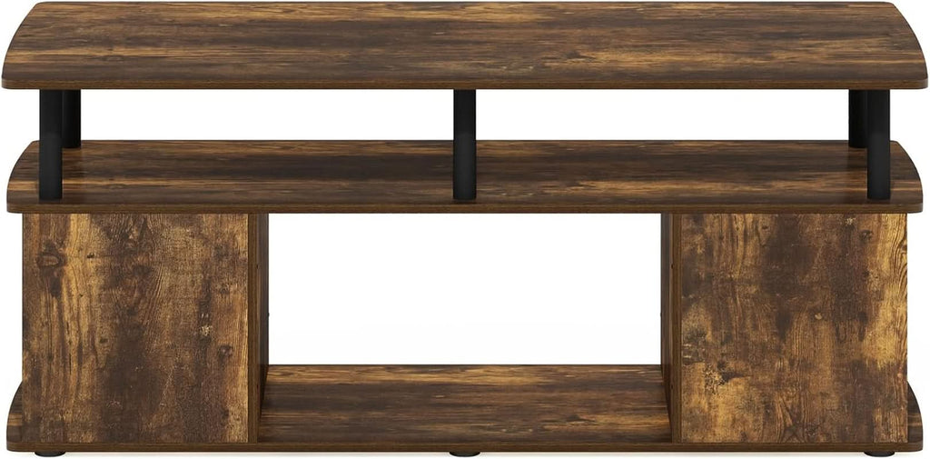 TV Stand For 50 Inch TVs Amber Pine Black Rustic Modern