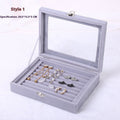 Portable Accessories Storage Box Dustproof Purple