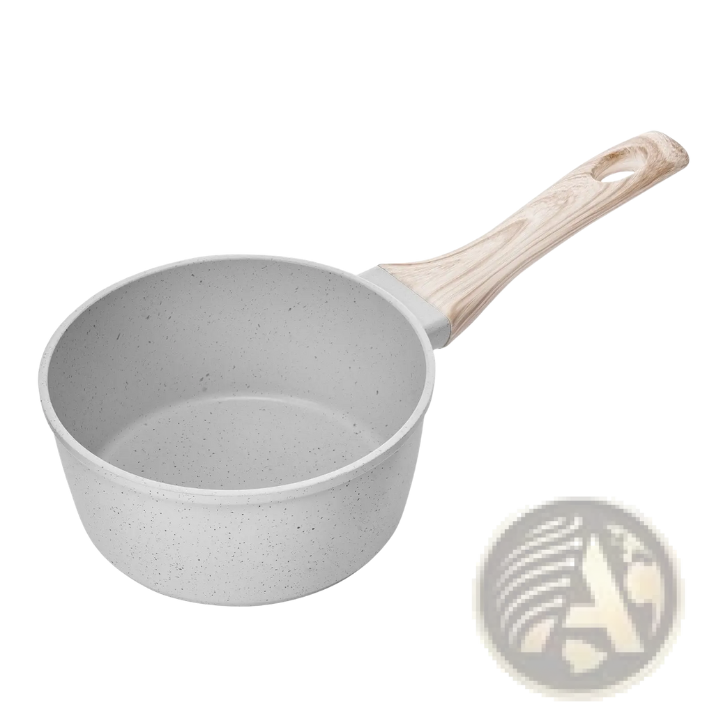 1.5 Qt Nonstick Saucepan with Detachable Handle White
