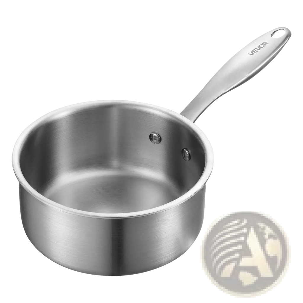 1.5 Qt Stainless Steel Saucepan with Steamer Basket