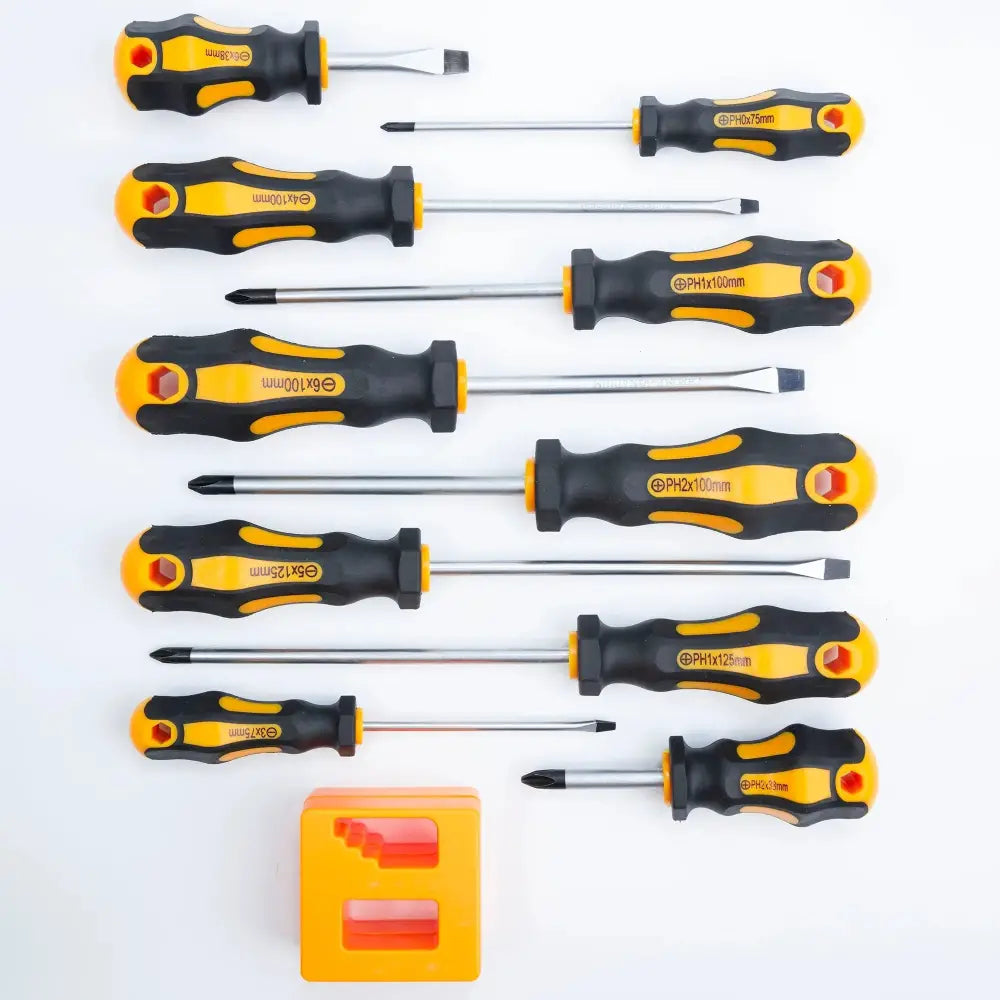 10 Piece Ergonomic Precision Screwdriver Set for Home Diy