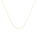 10K Gold 0.5 mm Slender & Dainty Fine Rope Chain Necklace