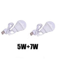 1/2pc 3W/5W/7W Usb Bulb Light Portable Lamp Led for Hiking Camping Tent Travel Work with Notebook Christmas for Home
