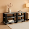 Nelly Entertainment Center TV Stand 43 Inch Wide Grey Black