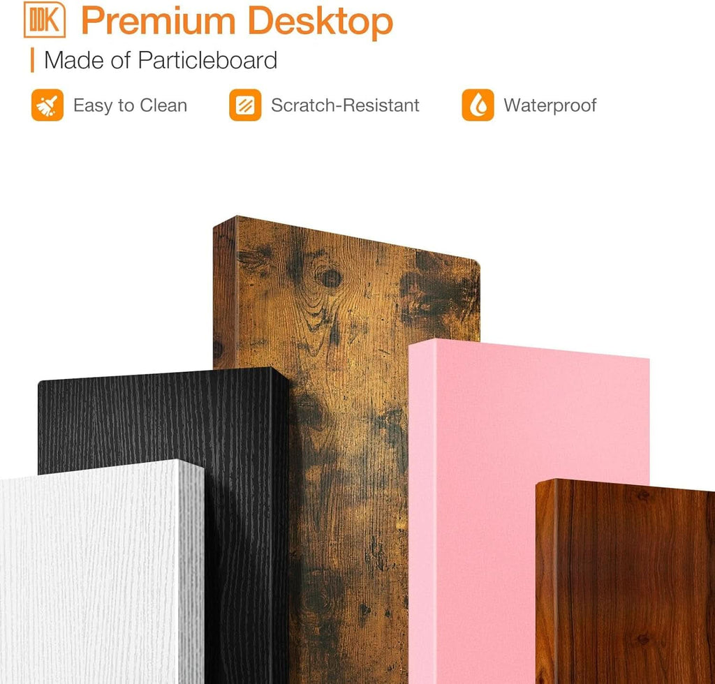 Compact Computer Desk With Monitor Stand 27.5 Inch Black