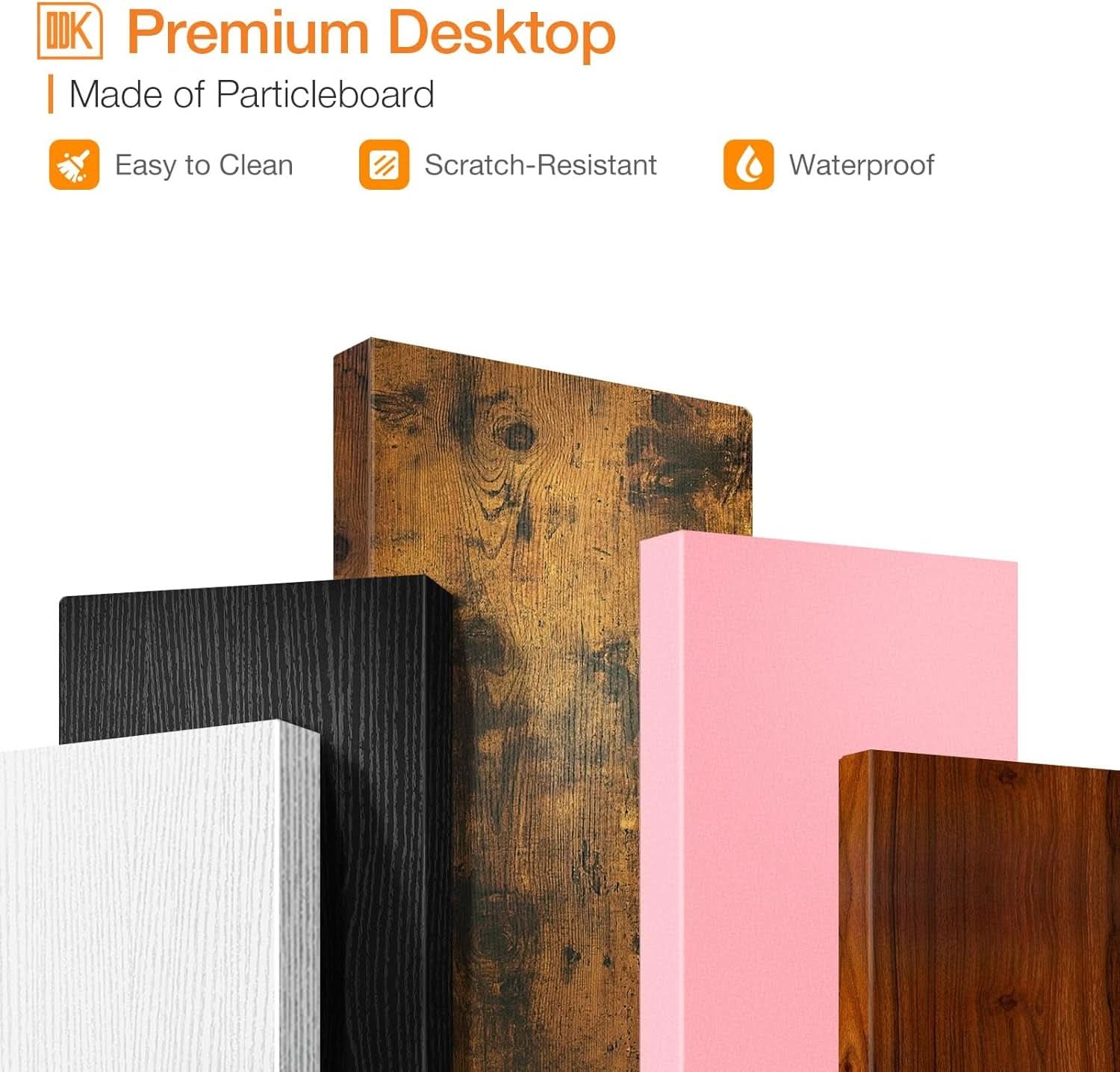 Compact Computer Desk With Monitor Stand 27.5 Inch Black