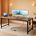 71 Inch Computer Desk With USB Ports For Home Office