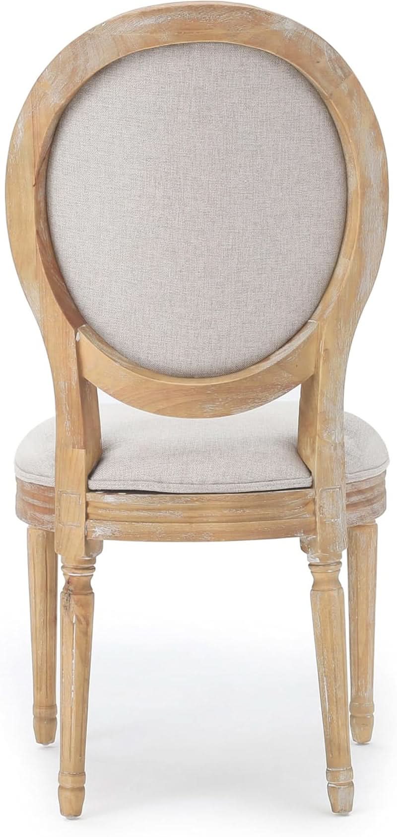 Phinnaeus Beige Polyester Fabric Dining Chairs Set Of 2