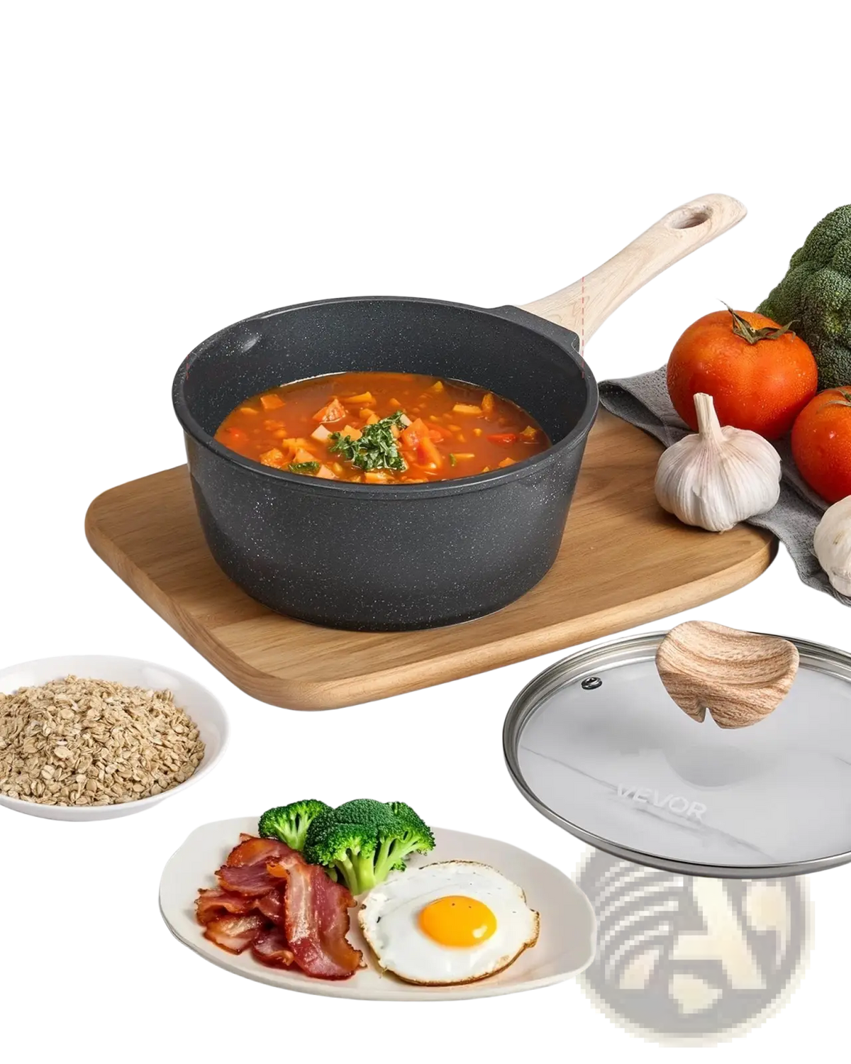 2.5 Qt Nonstick Saucepan with Detachable Handle