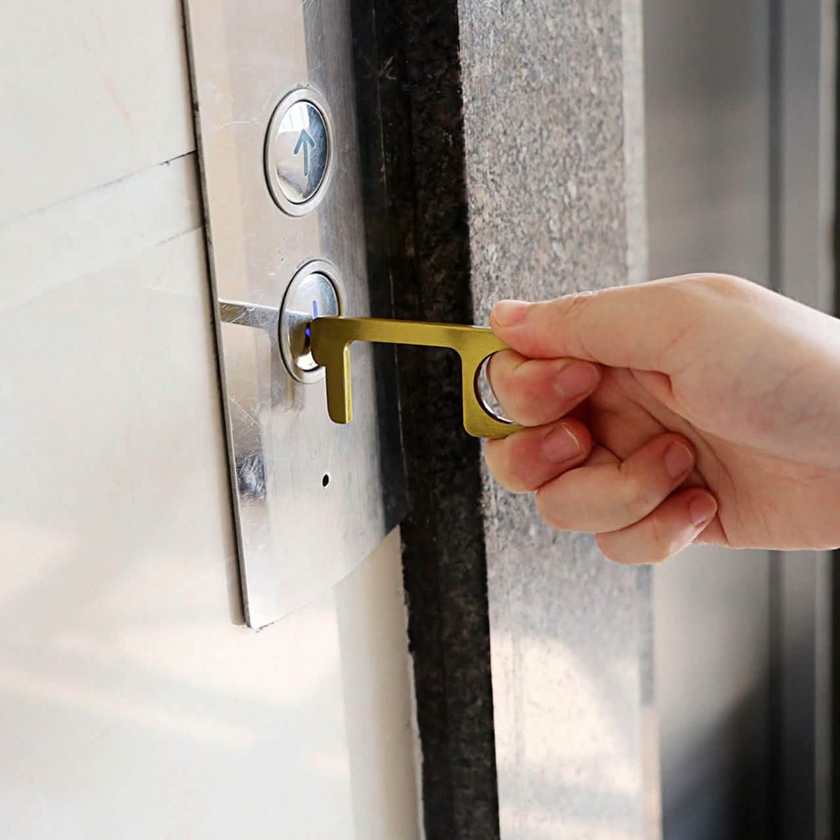 2-Pack: Portable Press Elevator Tool and Door Handle Key