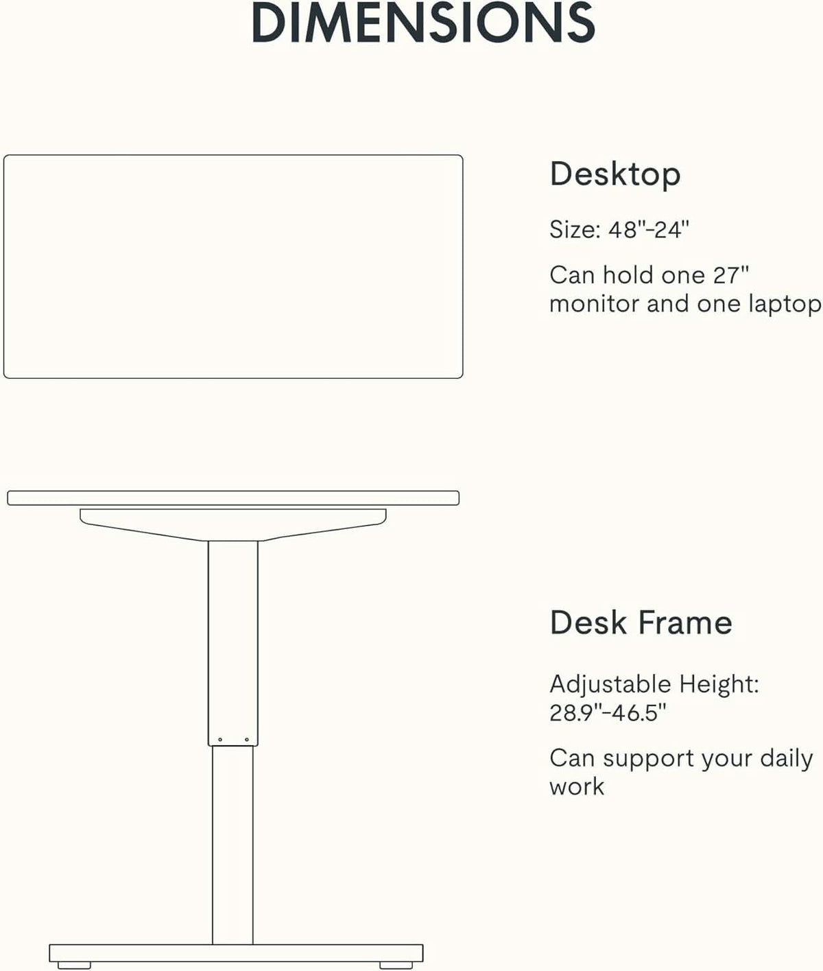 48 X 24 Standing Desk Height Adjustable White Frame Maple