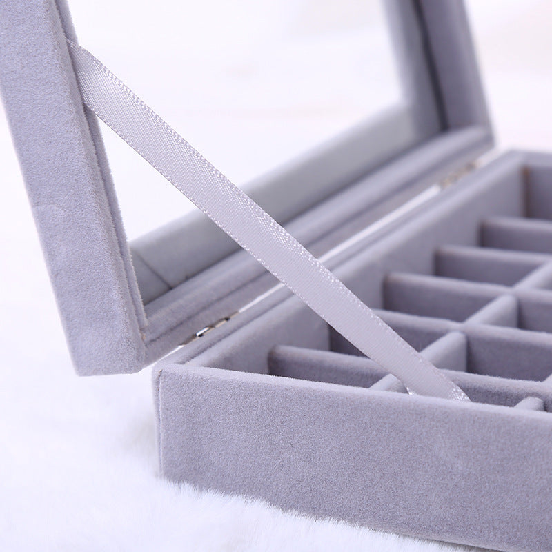 Portable Accessories Storage Box Dustproof Purple