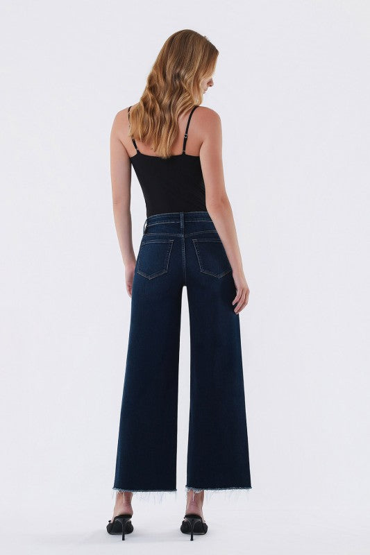 Anna High Rise Ankle Wide Leg Jean