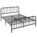 Full/Queen Size Metal Bed Frame with Headboard and Footboard
