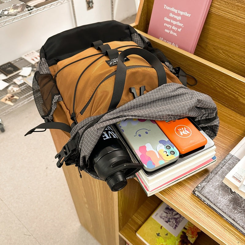 Fashion Personality Nylon Backpack Men's Large Capacity