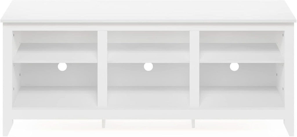 Jensen 65 Inch White Entertainment Center With TV Stand