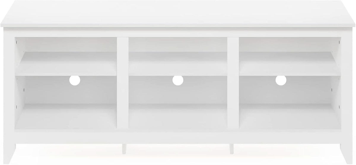 Jensen 65 Inch White Entertainment Center With TV Stand