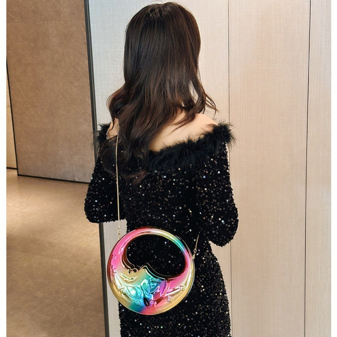 Acrylic Moon Shaped Bag