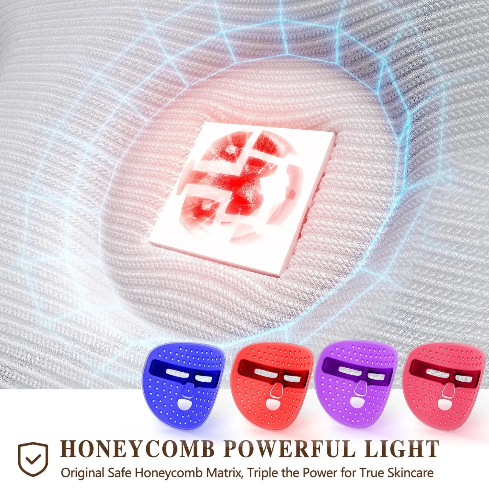 3-in-1 Wireless Led Red Light Therapy Facial Mask