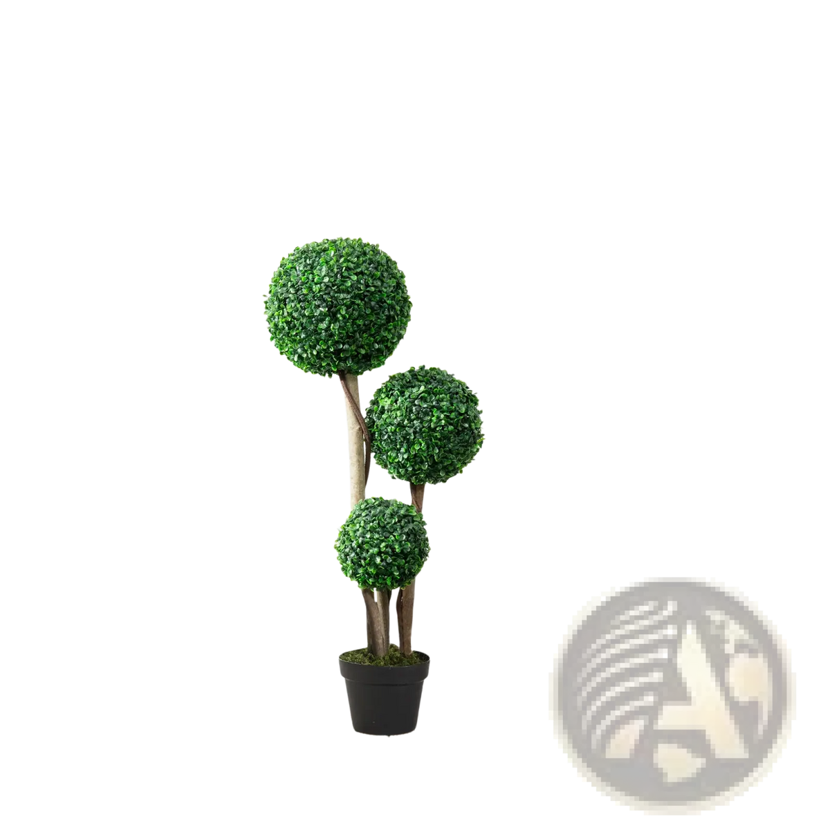 3 Ball Boxwood Topiary Artificial Tree in Pot