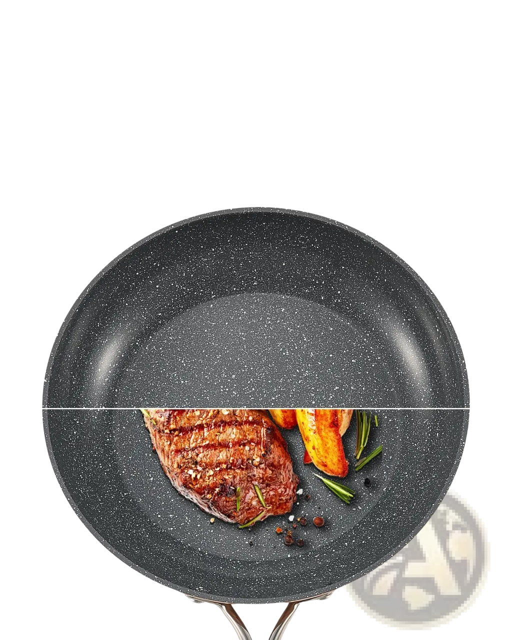 3-piece Nonstick Ceramic Frying Pan Set with Handles