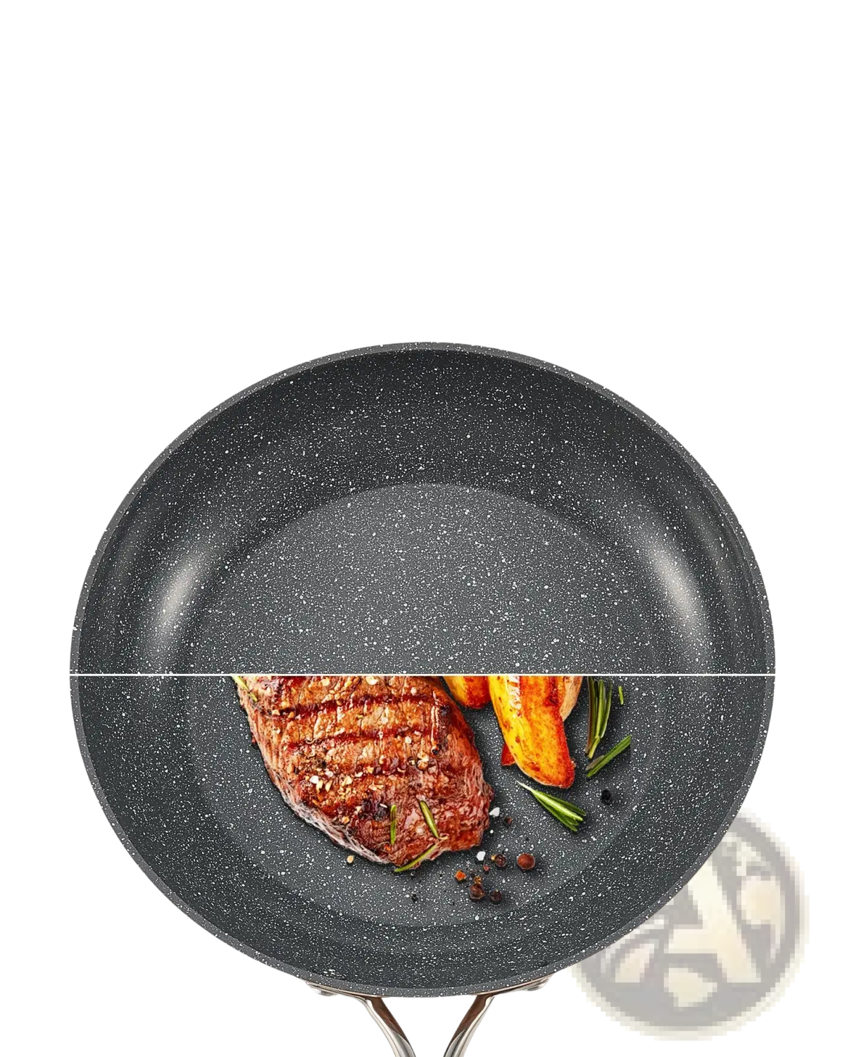 3-piece Nonstick Ceramic Frying Pan Set with Handles