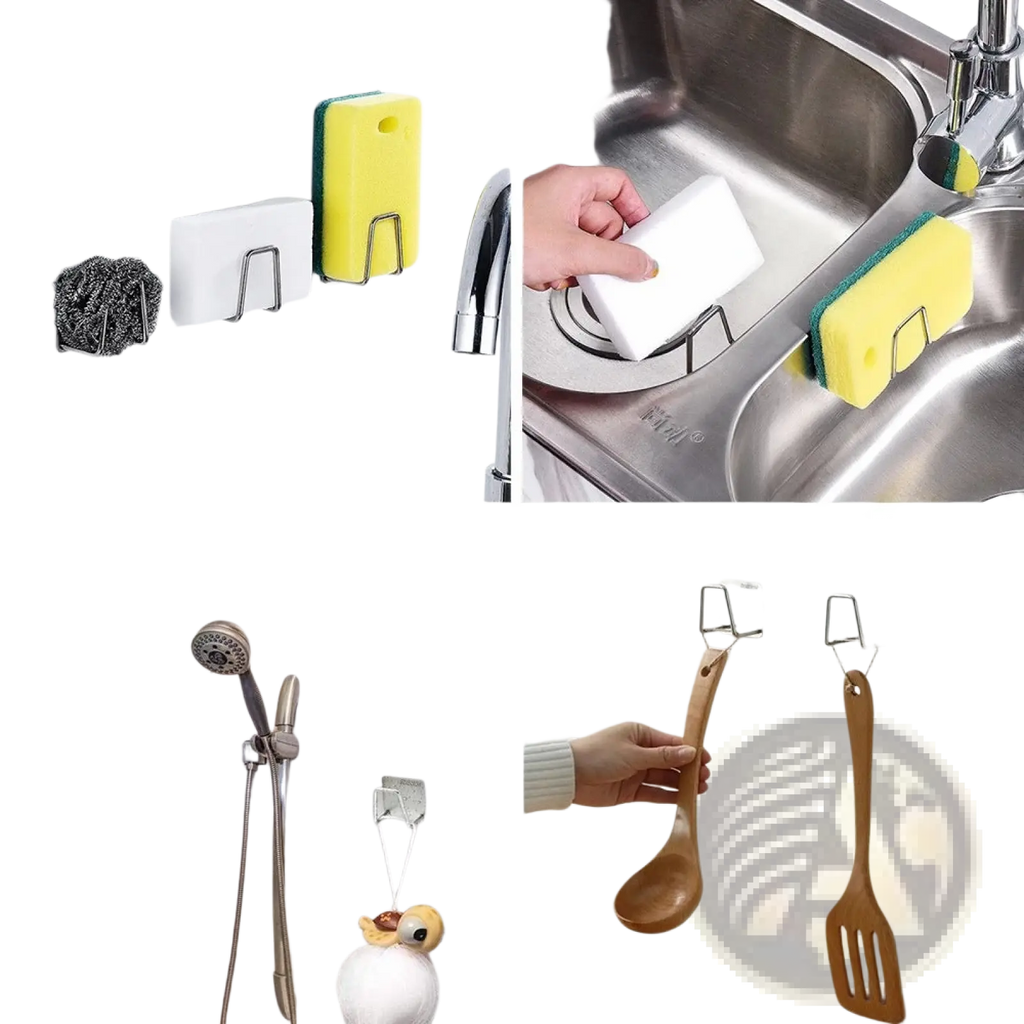 304 Stainless Steel Sink Sponge Holder Drying Rack