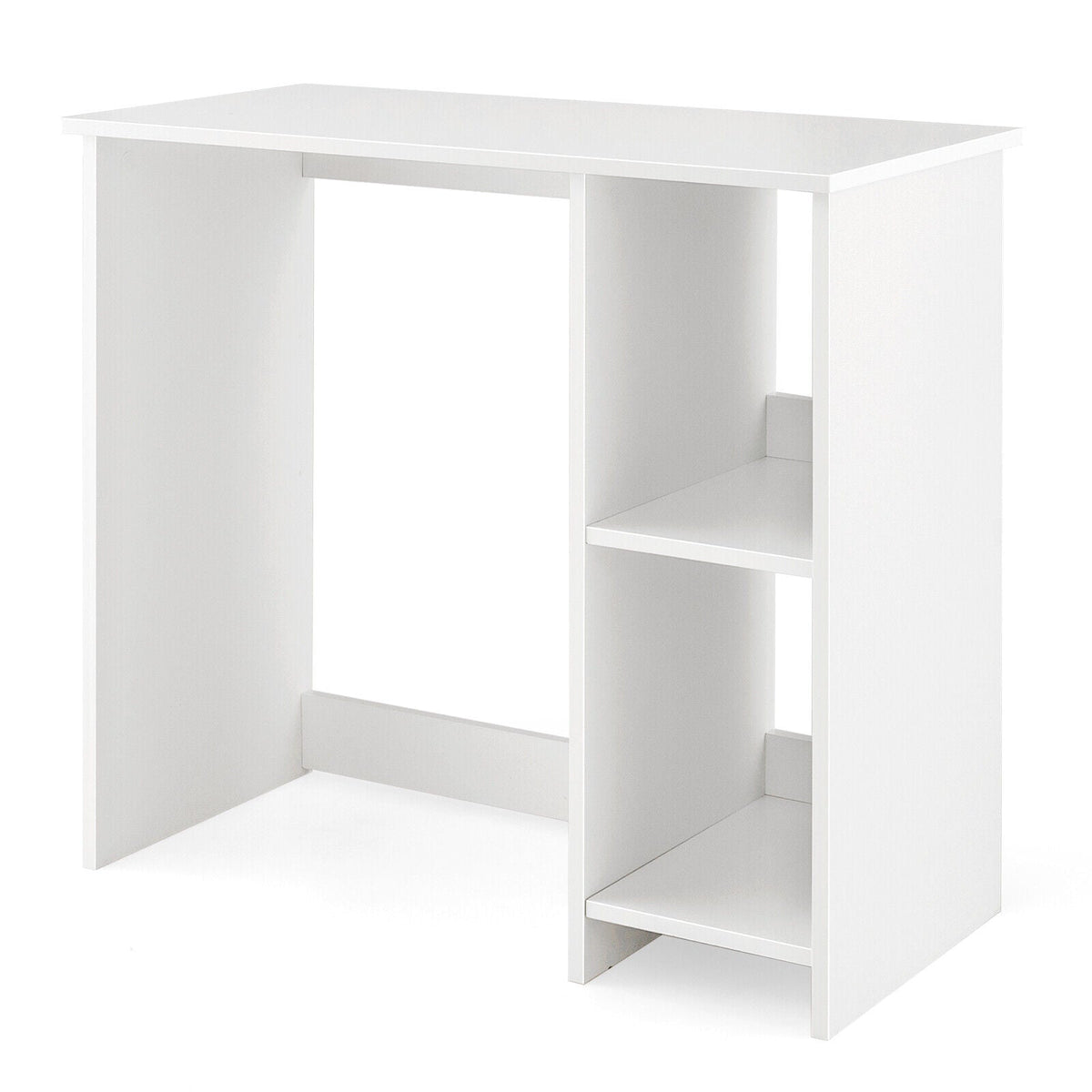 31.5 Inch Modern Home Office Desk with 2 Compartments