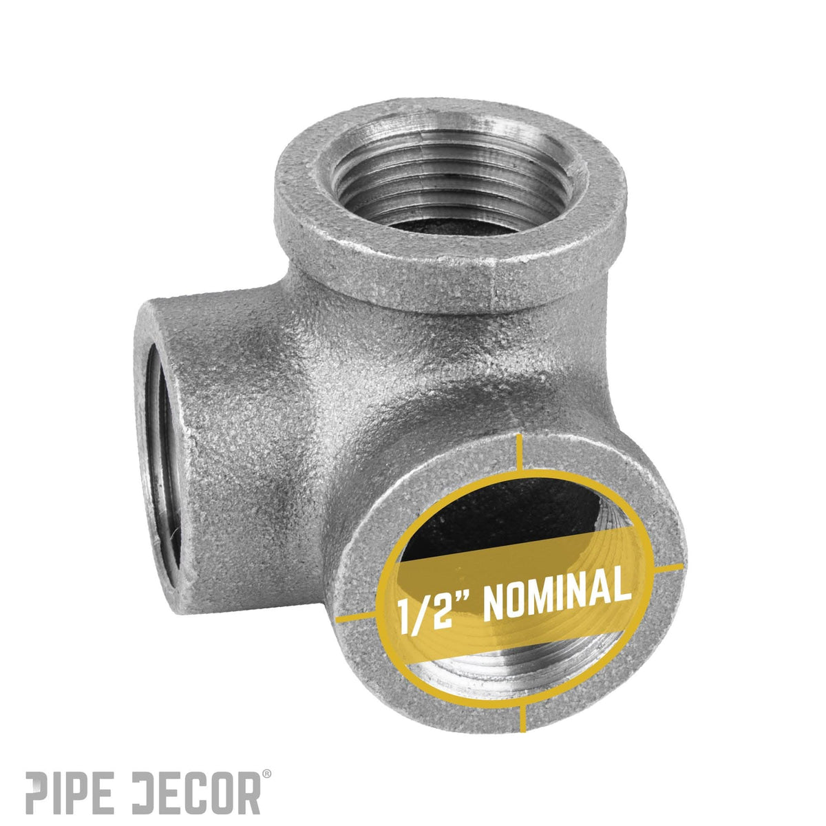1/2 in. Black Side Outlet Elbow