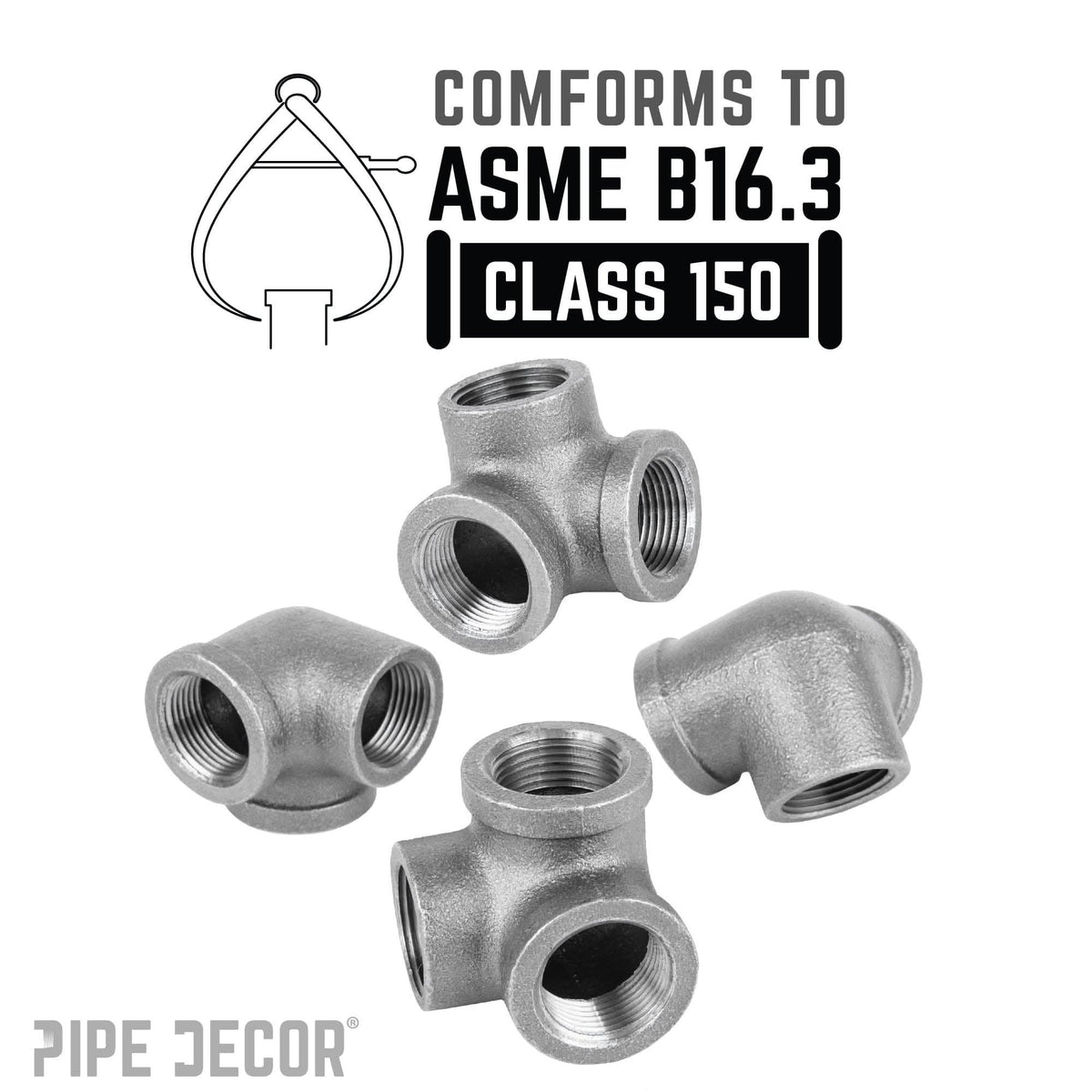 1/2 in. Black Side Outlet Elbow