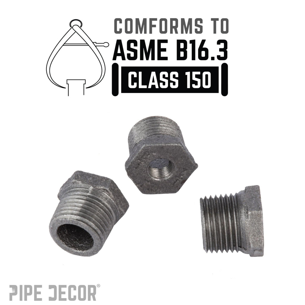 1/2 in. x 1/8 in. Black Bushing