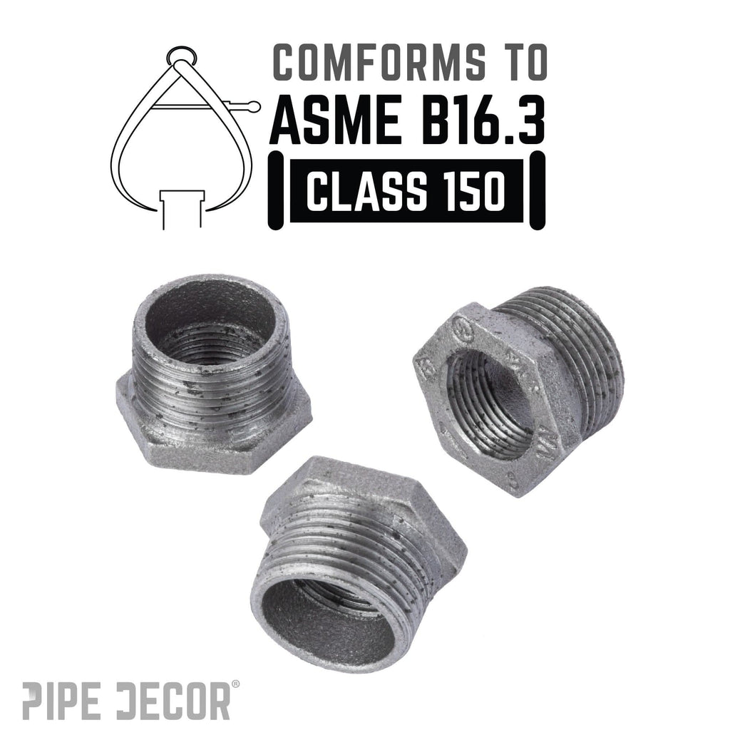 1 in. x 3/4 in. Black Bushing