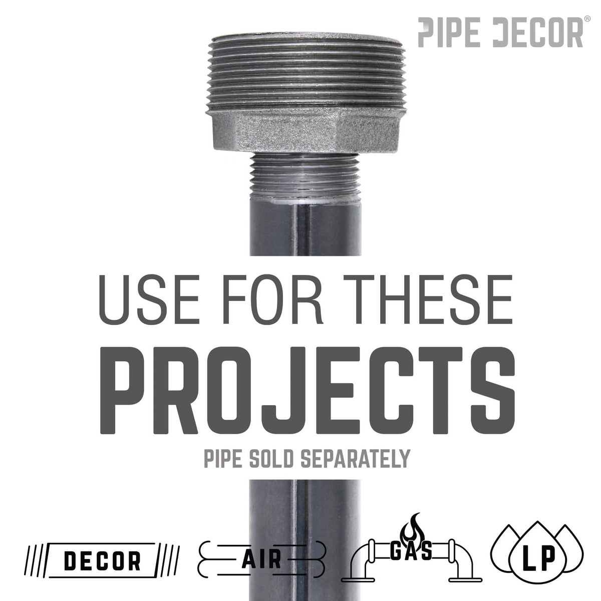 1 in. x 3/4 in. Black Bushing