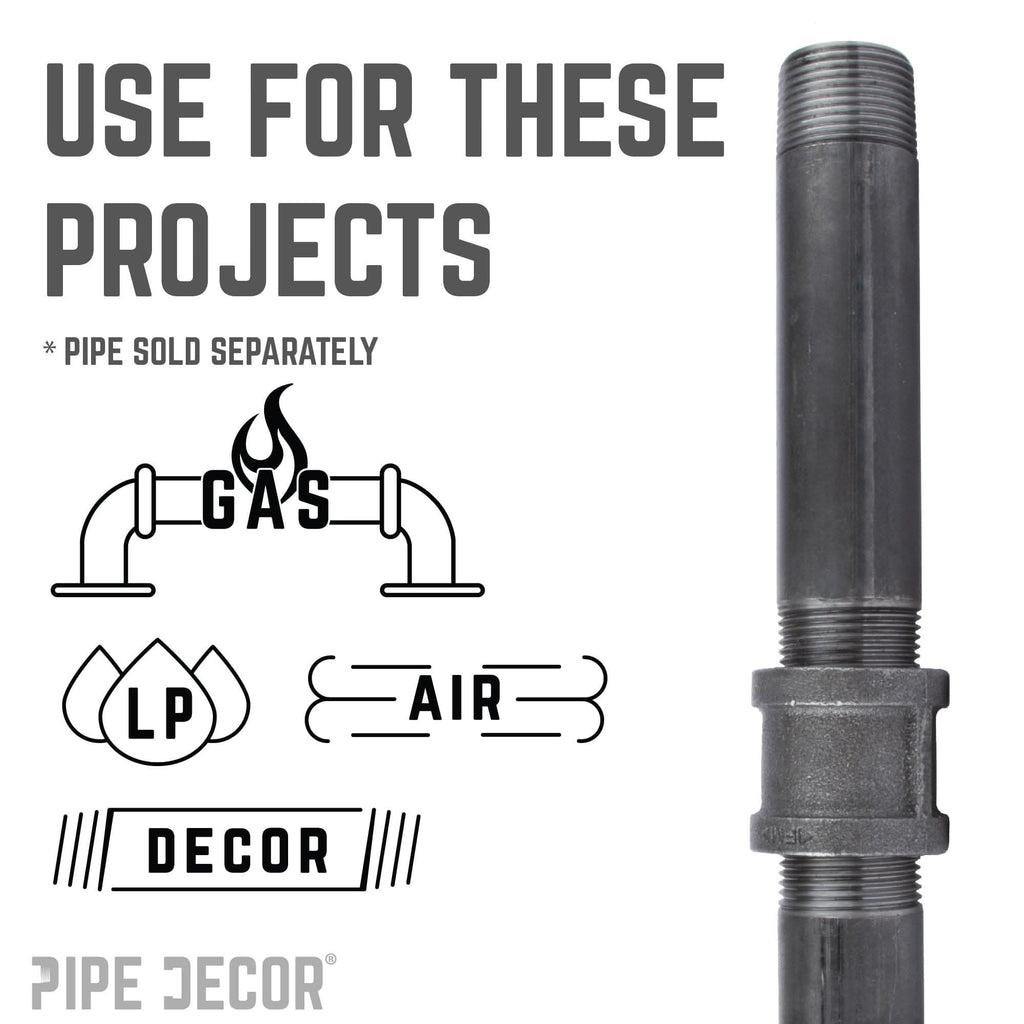 1 1/4 in. Black Coupling