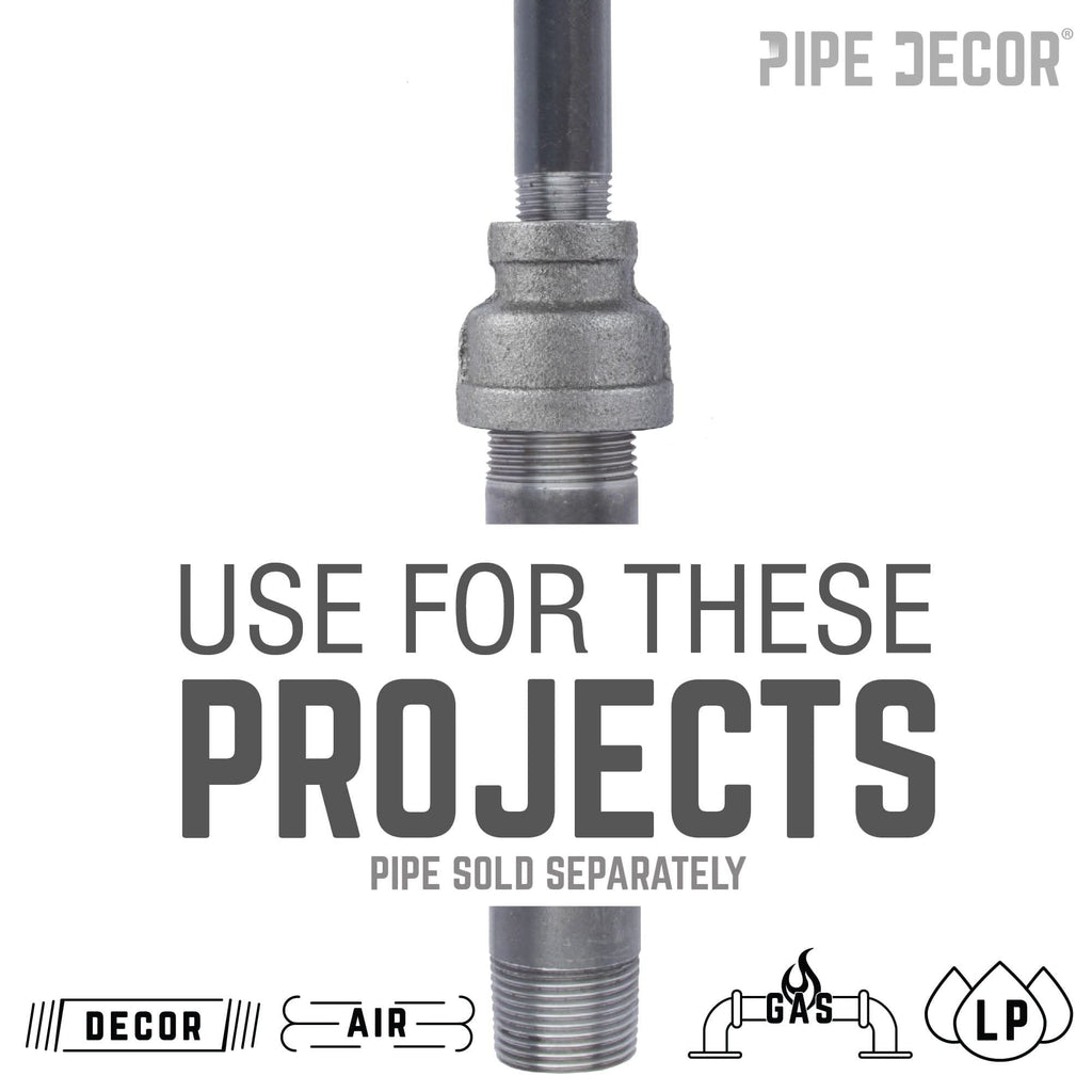 1 1/2 in. x 1/2 in. Black Reducing Coupling