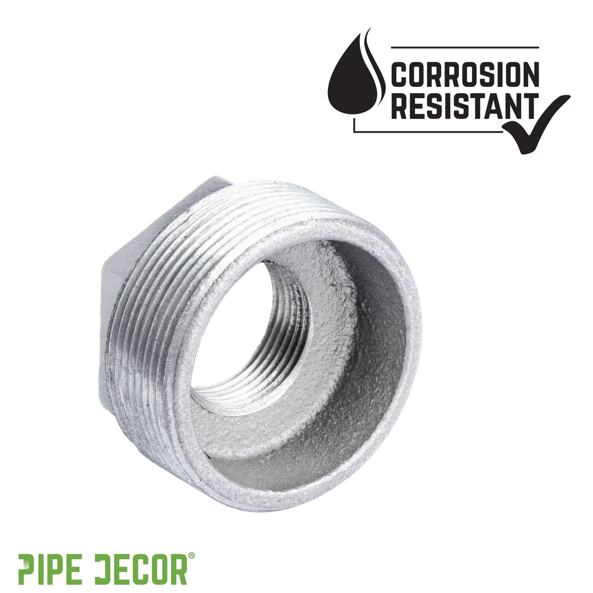1 1/2 in. x 1 1/4 in. Galvanized Iron Bushing