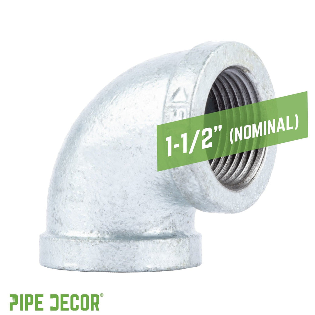 1 1/2 in. Galvanized Iron 90 Degree Elbow