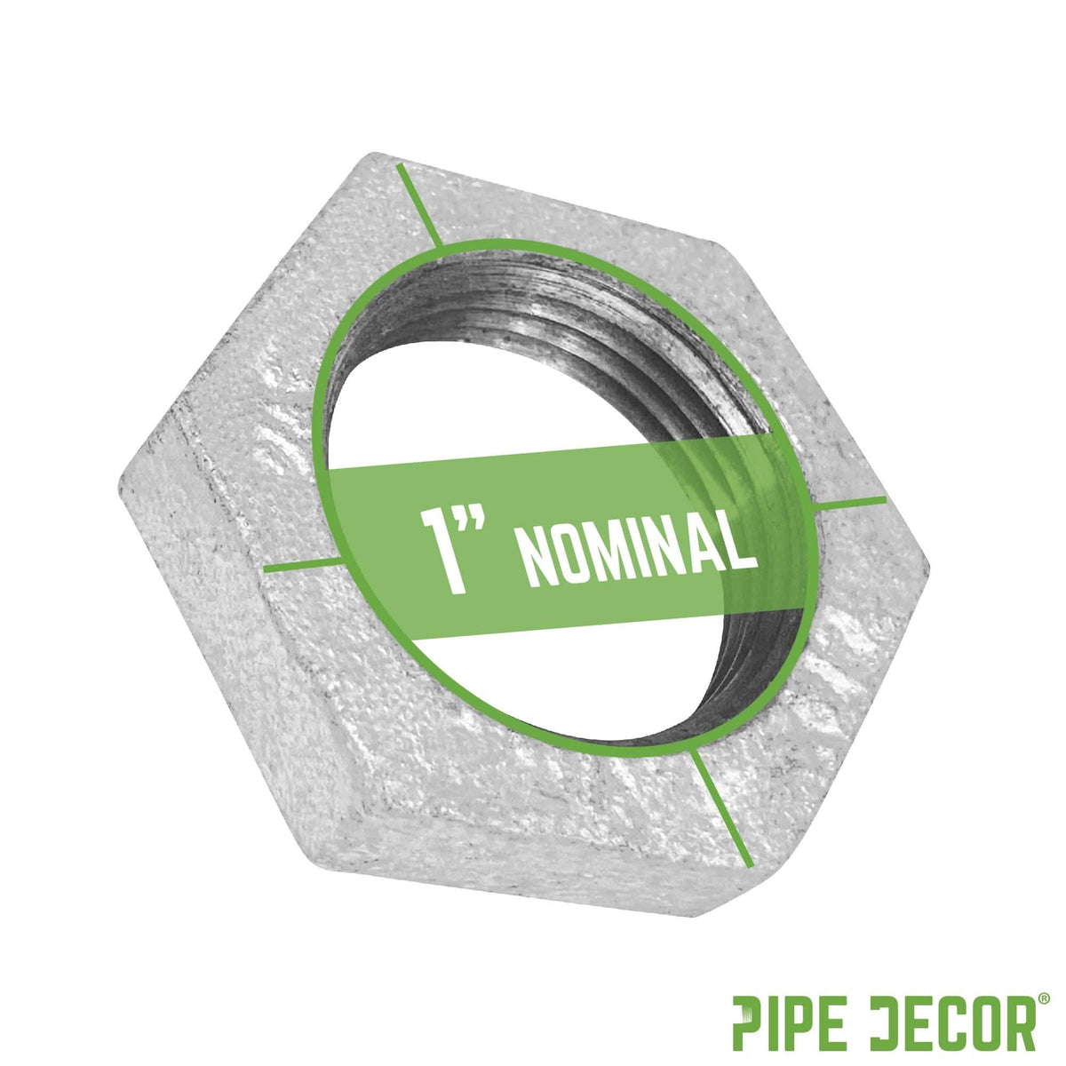 1 in. Galvanized Iron Locknut
