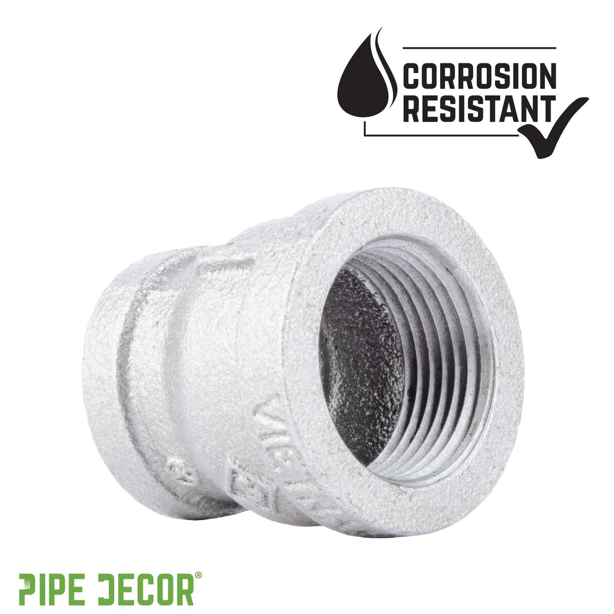 1/2 in. x 3/8 in. Galvanized Iron Reducing Coupling