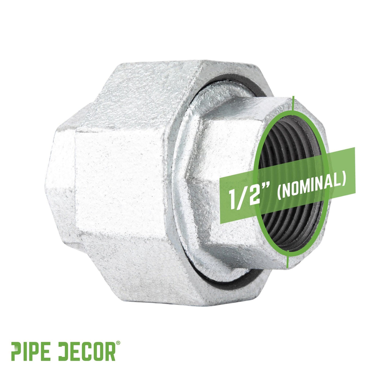 1/2 in. Galvanized Iron Union