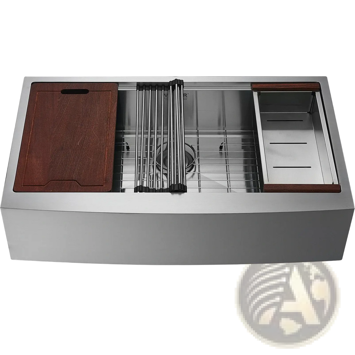 36 Inch Stainless Steel Farmhouse Workstation Sink
