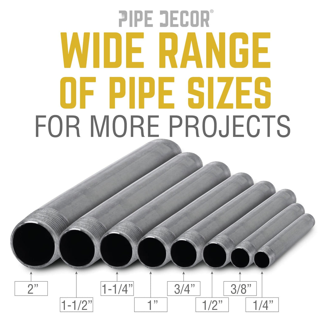 2 in. x 5 1/2 in. Black Pipe