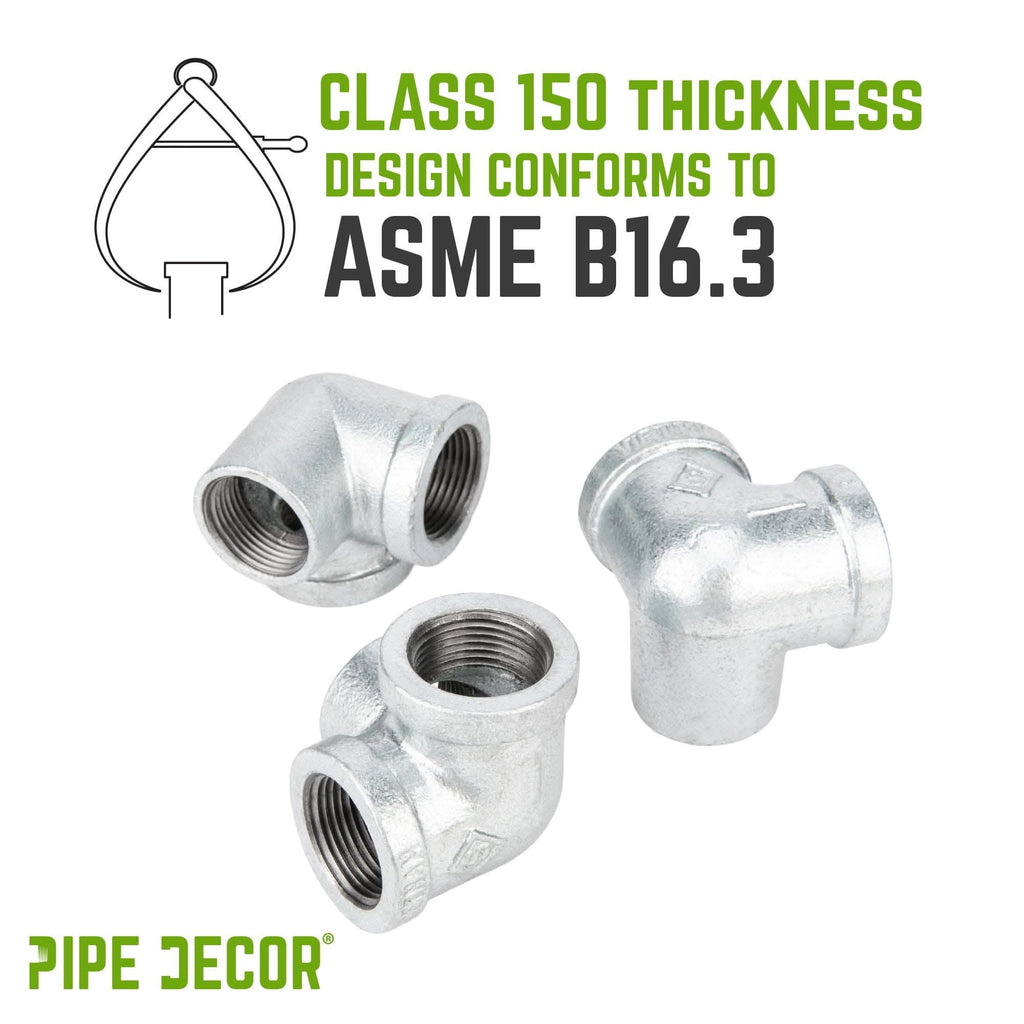 1 in. Galvanized Side Outlet Elbow
