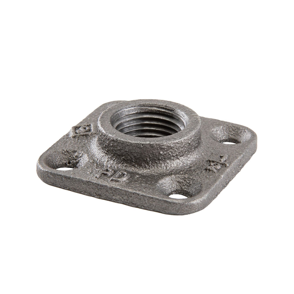 1/2 in. Black Micro Mini Square Flange