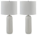 Clarkland - Ceramic Table Lamp (Set of 2) - White