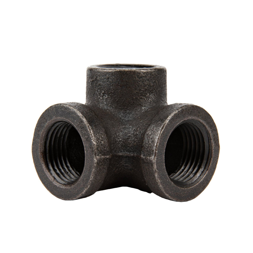 1/2 in.  Prefinished Matte Black Side Outlet Elbow