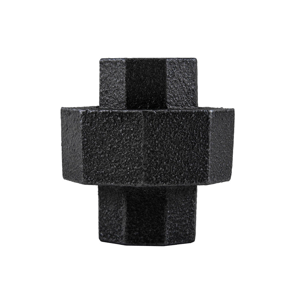 1/2 in. Prefinished Matte Black Union