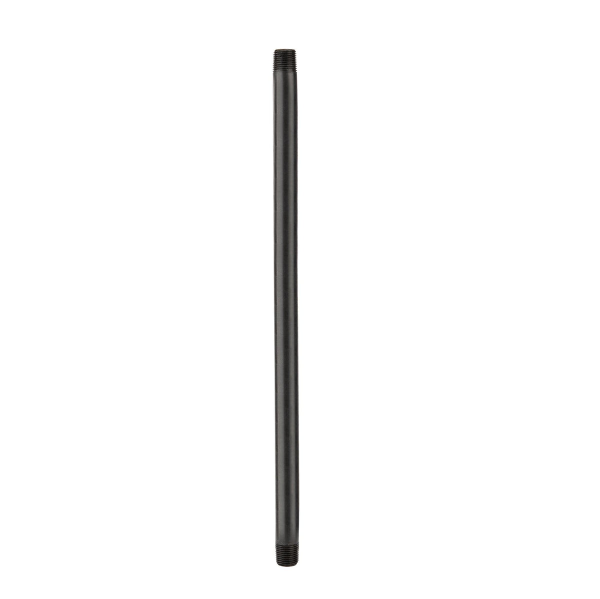 1/2 in. x 11 in. Prefinished Matte Black Pipe