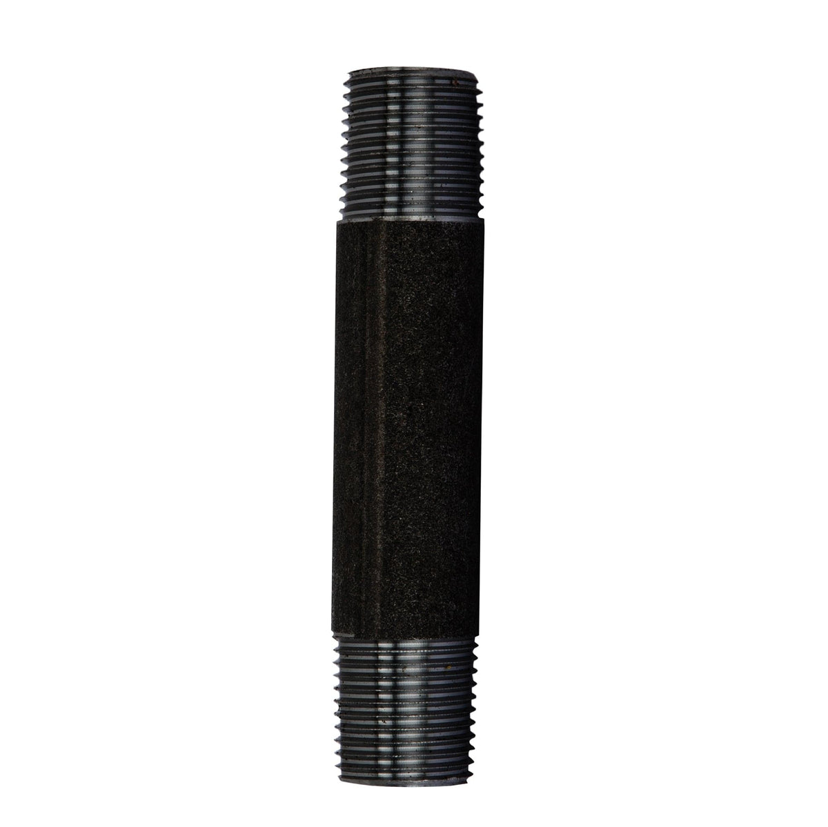 1/2 in. x 4 in. Prefinished Matte Black Pipe