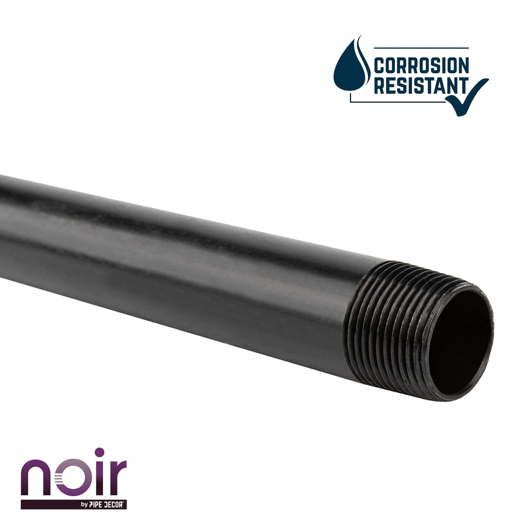 1/2 in. x 18 in. Prefinished Matte Black Pipe